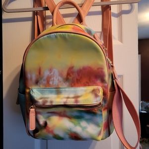 Tie dye mini backpack